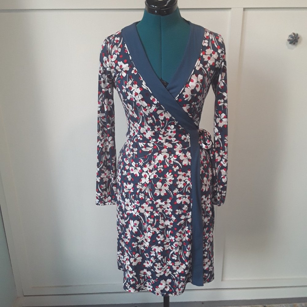 Cherry blossom wrap dress